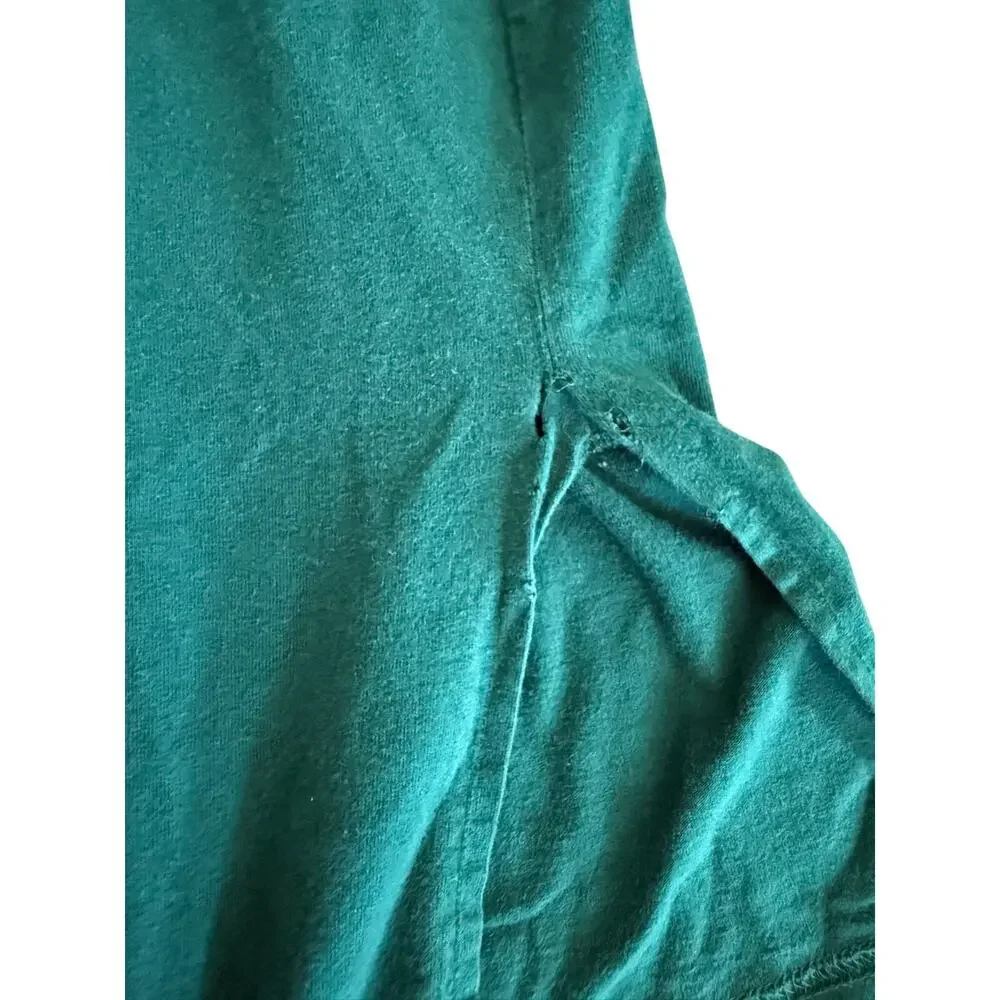Vintage Victoria’s Secret Green Cotton Nightshirt Gold Logo Size S